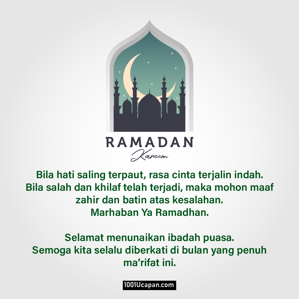 25 Ucapan Selamat Menyambut Bulan Ramadhan 2022 Singkat Namun Penuh